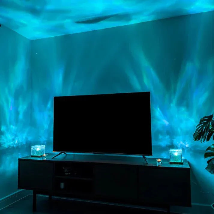 Ocean Wave Aurora Projector Light (16 Colors) - With Remote