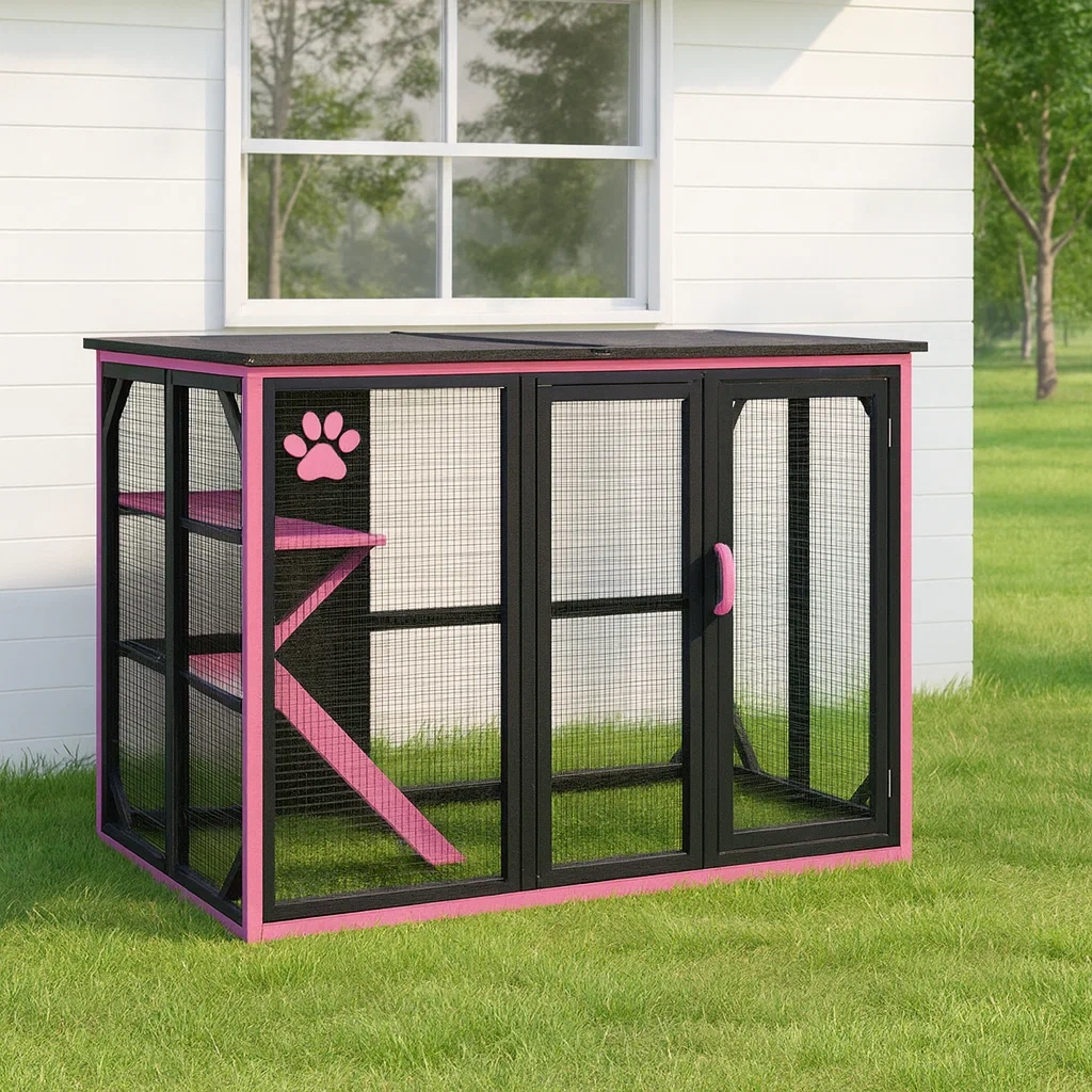 Produit pour animal de compagnie,Enclos pour chat - VIVAMAISONPRO