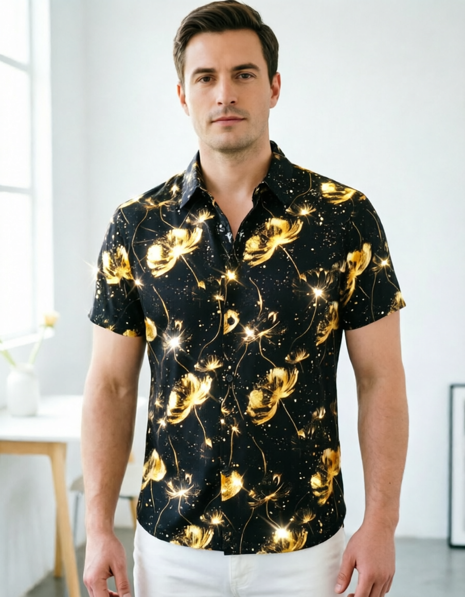 Golden Dandelion Night Shirt