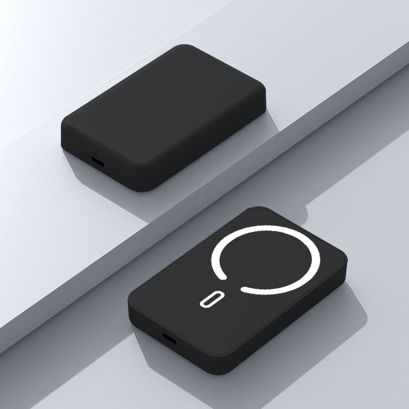 [Power Outage Survival]5000mAh Magnetic Power Bank MagSafe Wireless Fast Charger for iPhone 12–17 Pro/Pro Max, Compact Portable Battery Pack