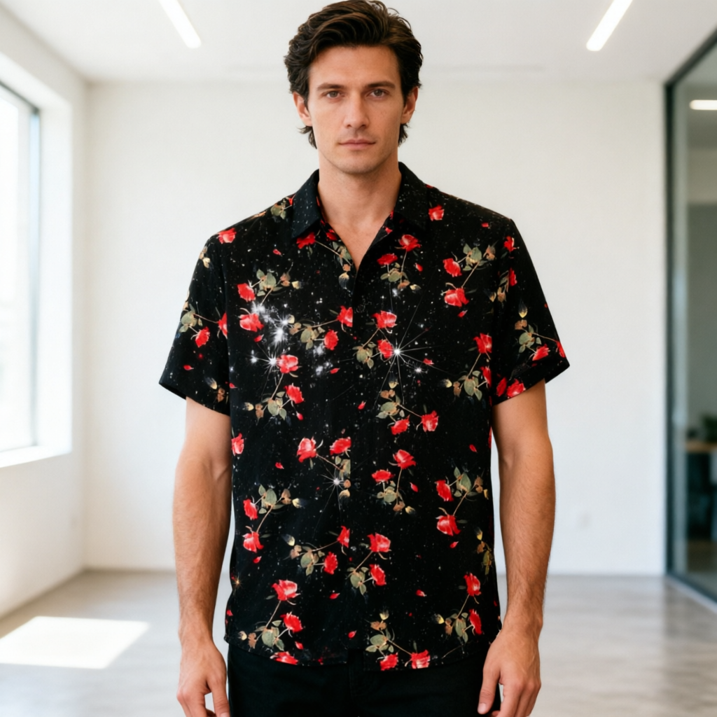 Starry Rose Sparkle Shirt