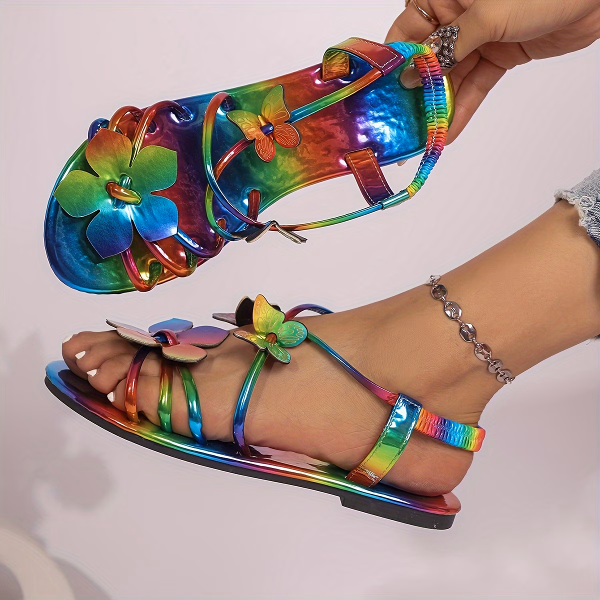 summer womens  ow   flo l elegant and fashionable versatile outdoor sandals women shoes Product details 4