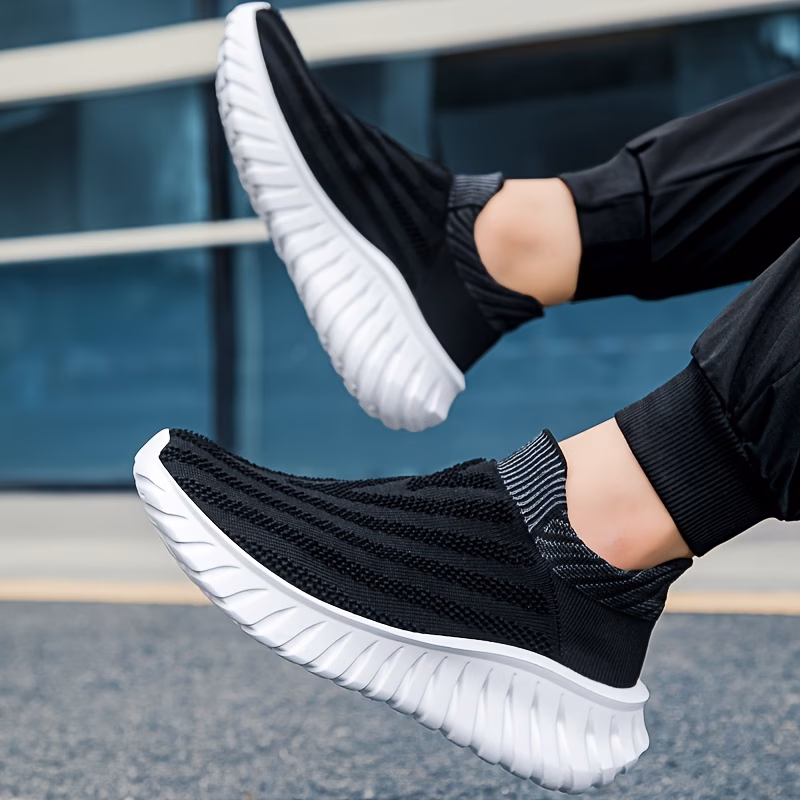bulade mens womens slip on sneakers breathable lightweight low top sneakers suitable for walking running gym travel sole cushioning round toe casual wear for outdoor daily use Product details 7