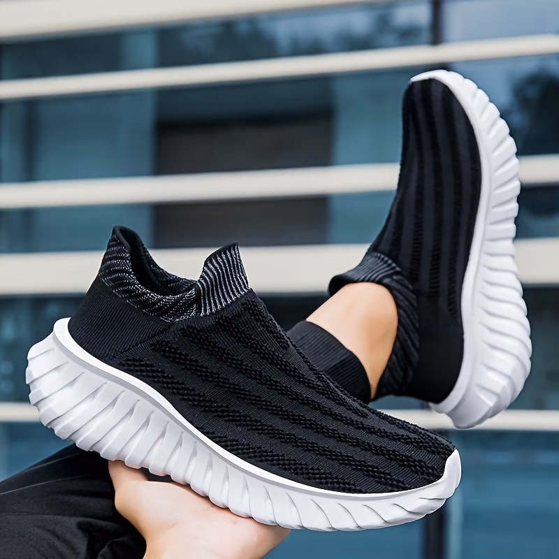 bulade mens womens slip on sneakers breathable lightweight low top sneakers suitable for walking running gym travel sole cushioning round toe casual wear for outdoor daily use Product details 1