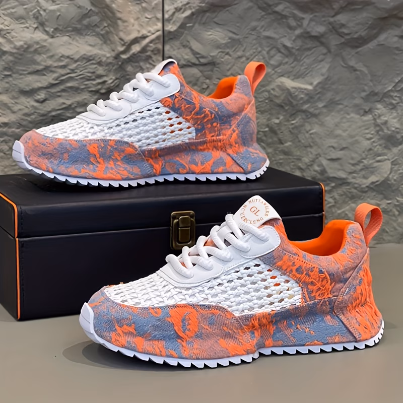 mens lift platform sneakers with thick sole height increase breathable lightweight shoes suitable for gym casual wear low   toe with pvc cushioned sole comfortable athletic footwear Product details 0