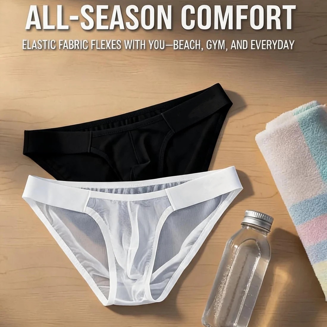 U Contour Pouch and Wide Elastic Waistband