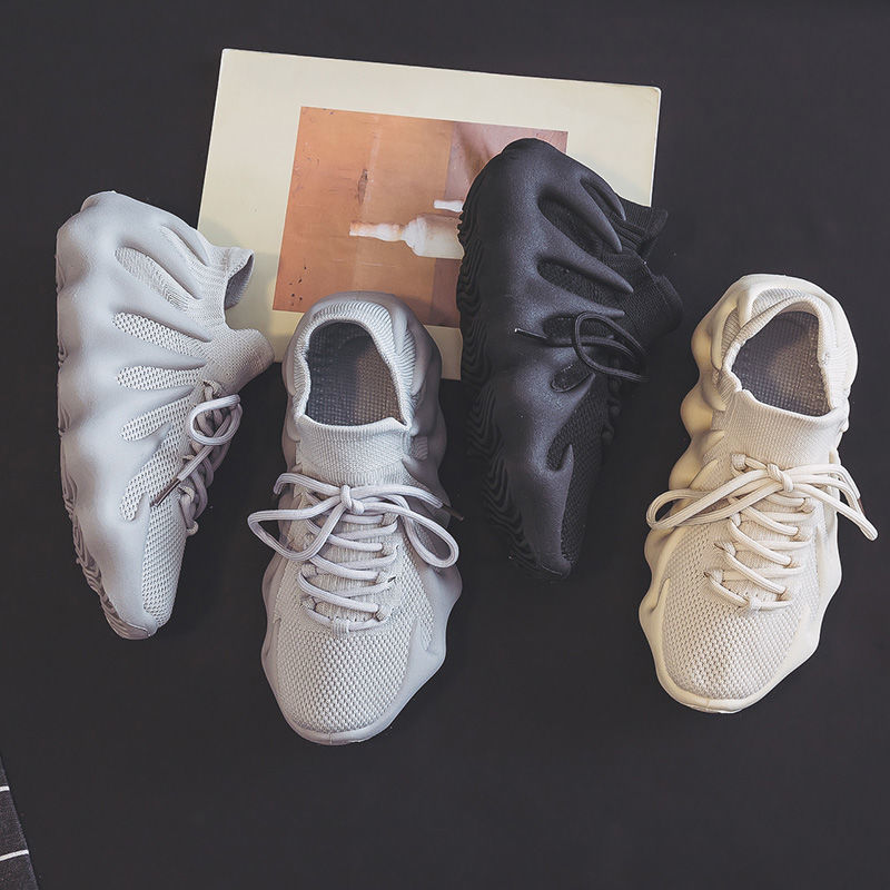Knit Sock Sneakers with Chunky Sole for Women