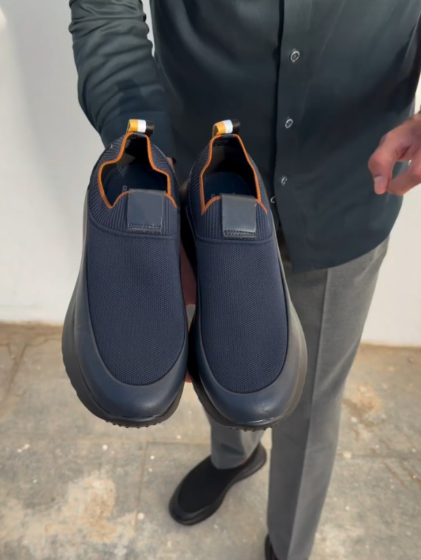 CloudStep Navy Slip-On Sneakers