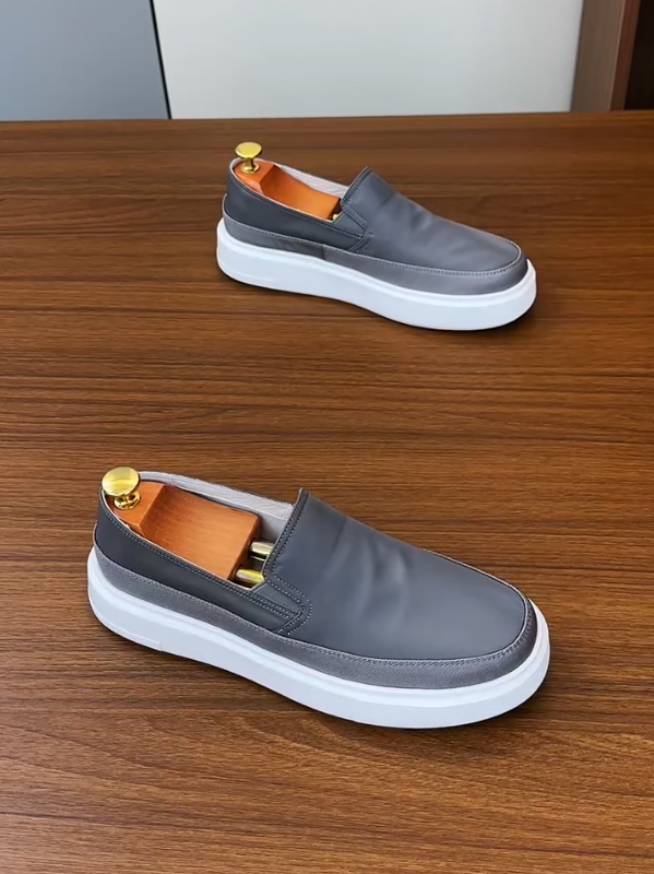 UrbanFlex Grey Slip-On Sneakers