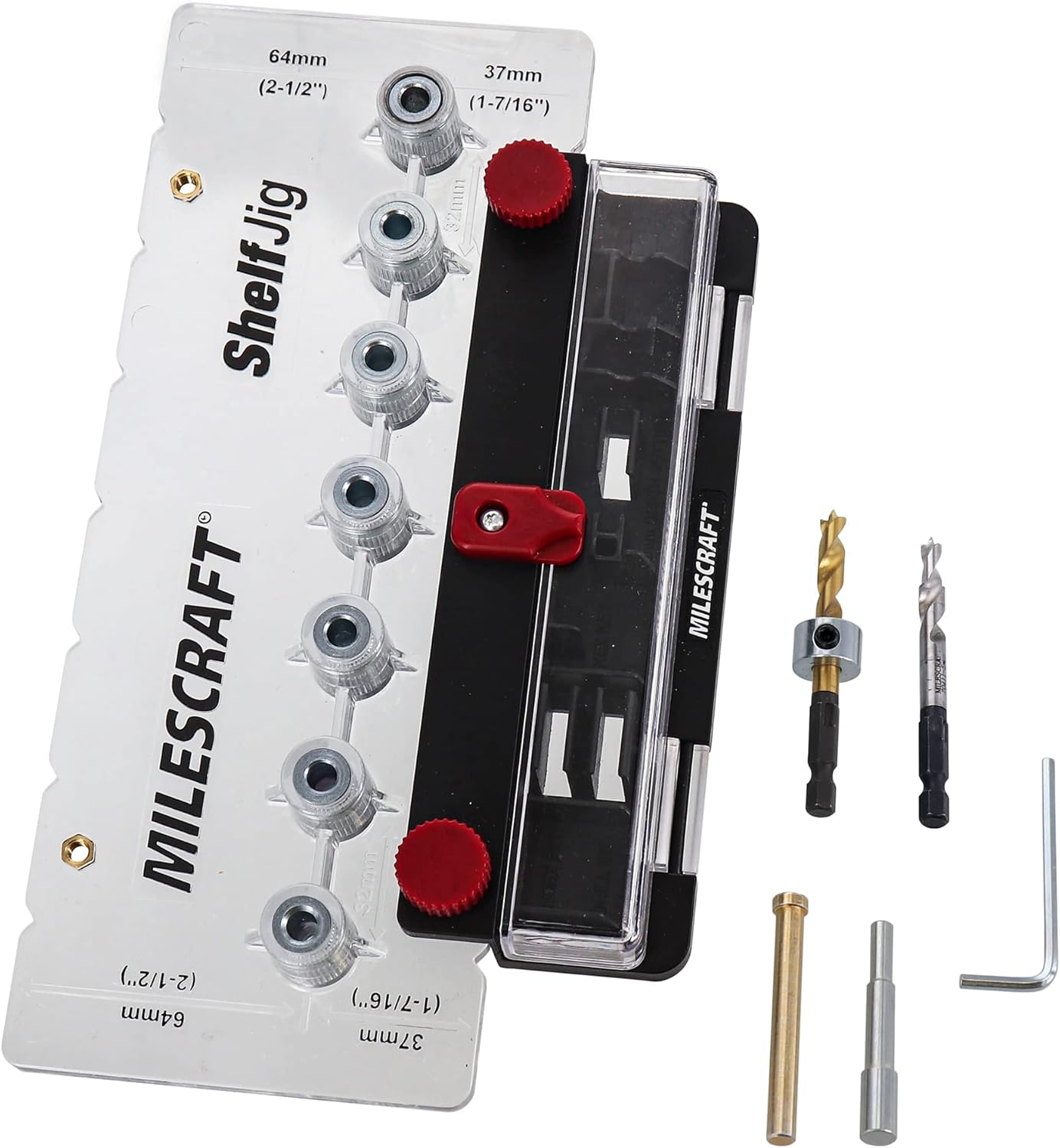 Milescraft ShelfJig™ Shelf Pin Drill Jig -Metric