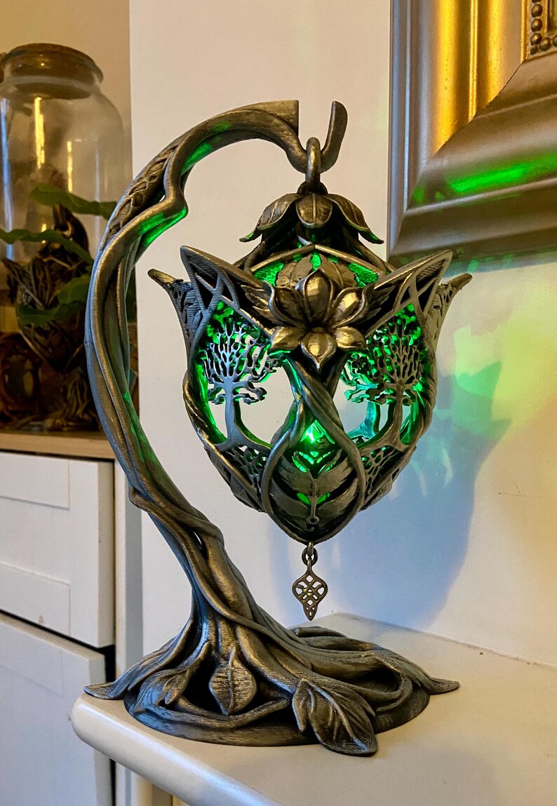 Elven LED Lantern – 3D Printed Fantasy Decor