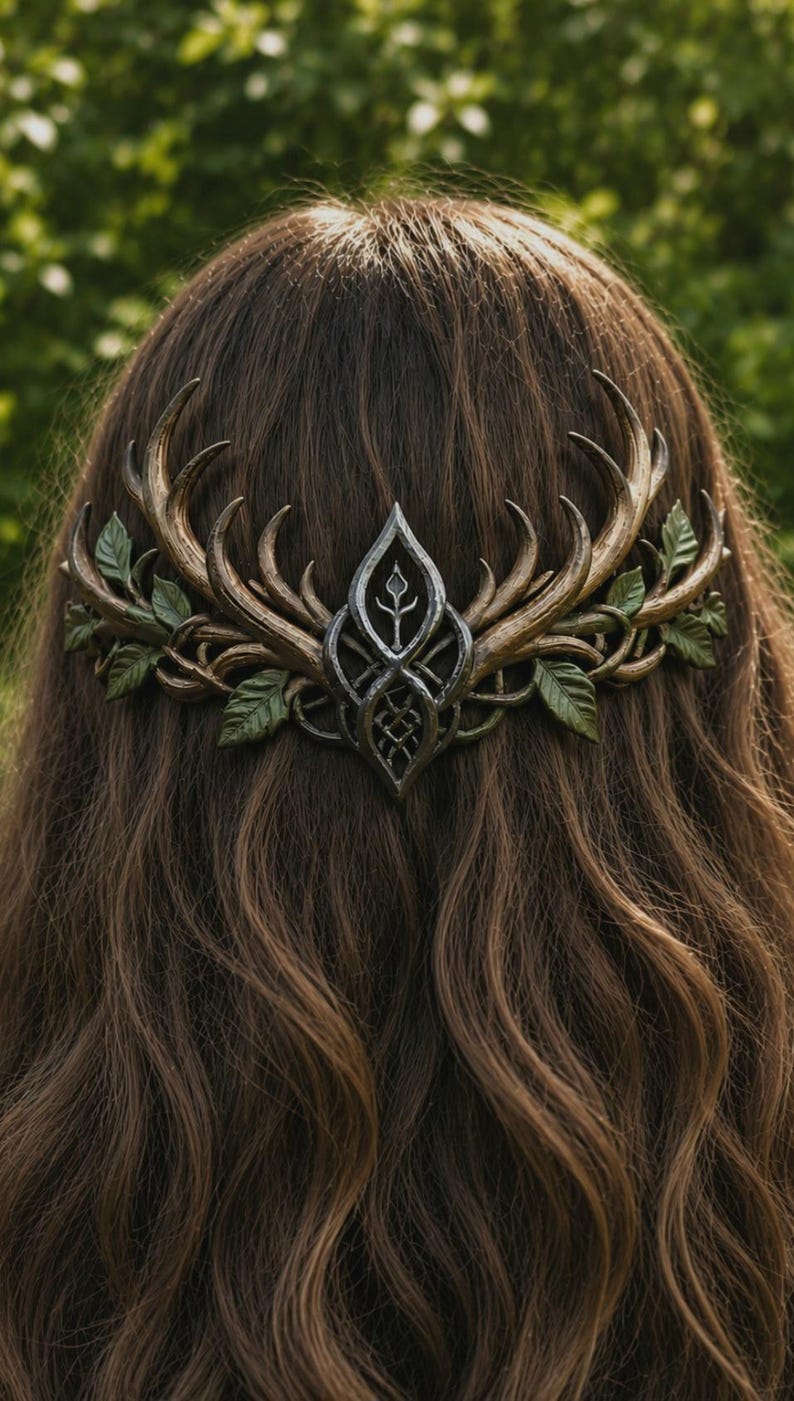Fantasy Hair Crown – Nature Inspired Statement Headpiece