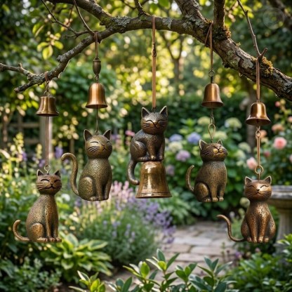 🔥Handmade Retro Cat Wind Chime