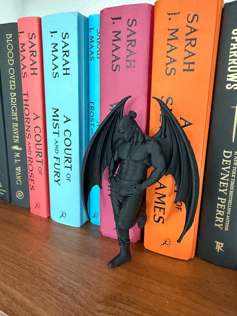 ACOTAR inspired Cassian Book Nook - Bat Boys - Nesta - Lord of Bloodshed - Romantasy - Bookshelf Decor - Bookish Gift