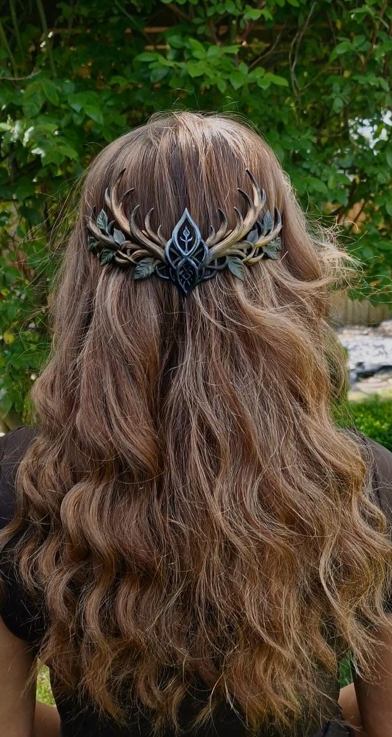 Fantasy Hair Crown – Nature Inspired Statement Headpiece