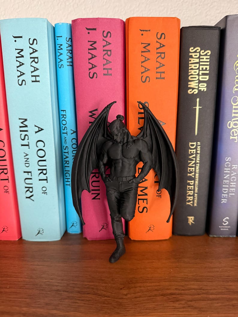 ACOTAR inspired Cassian Book Nook - Bat Boys - Nesta - Lord of Bloodshed - Romantasy - Bookshelf Decor - Bookish Gift
