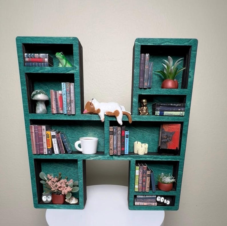 Miniature Alphabet Shelf Decor