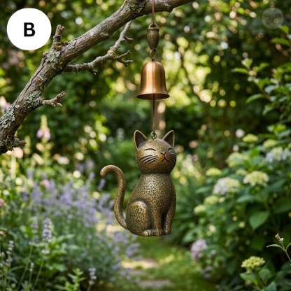 🔥Handmade Retro Cat Wind Chime