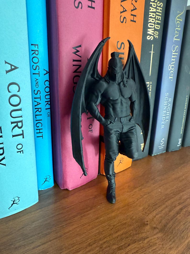 ACOTAR inspired Cassian Book Nook - Bat Boys - Nesta - Lord of Bloodshed - Romantasy - Bookshelf Decor - Bookish Gift