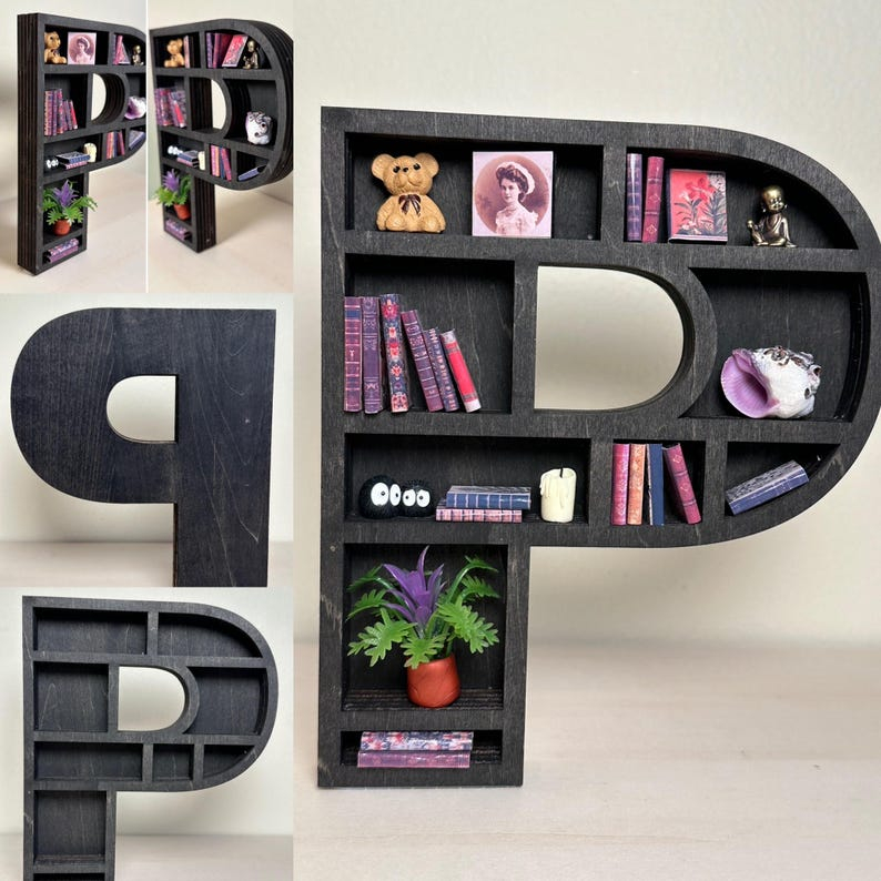 Miniature Alphabet Shelf Decor