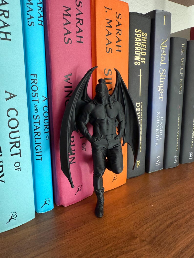 ACOTAR inspired Cassian Book Nook - Bat Boys - Nesta - Lord of Bloodshed - Romantasy - Bookshelf Decor - Bookish Gift