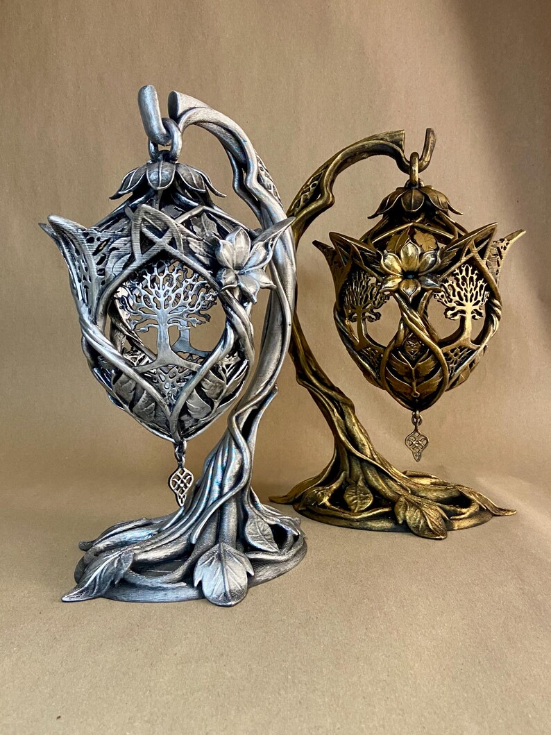Elven LED Lantern – 3D Printed Fantasy Decor
