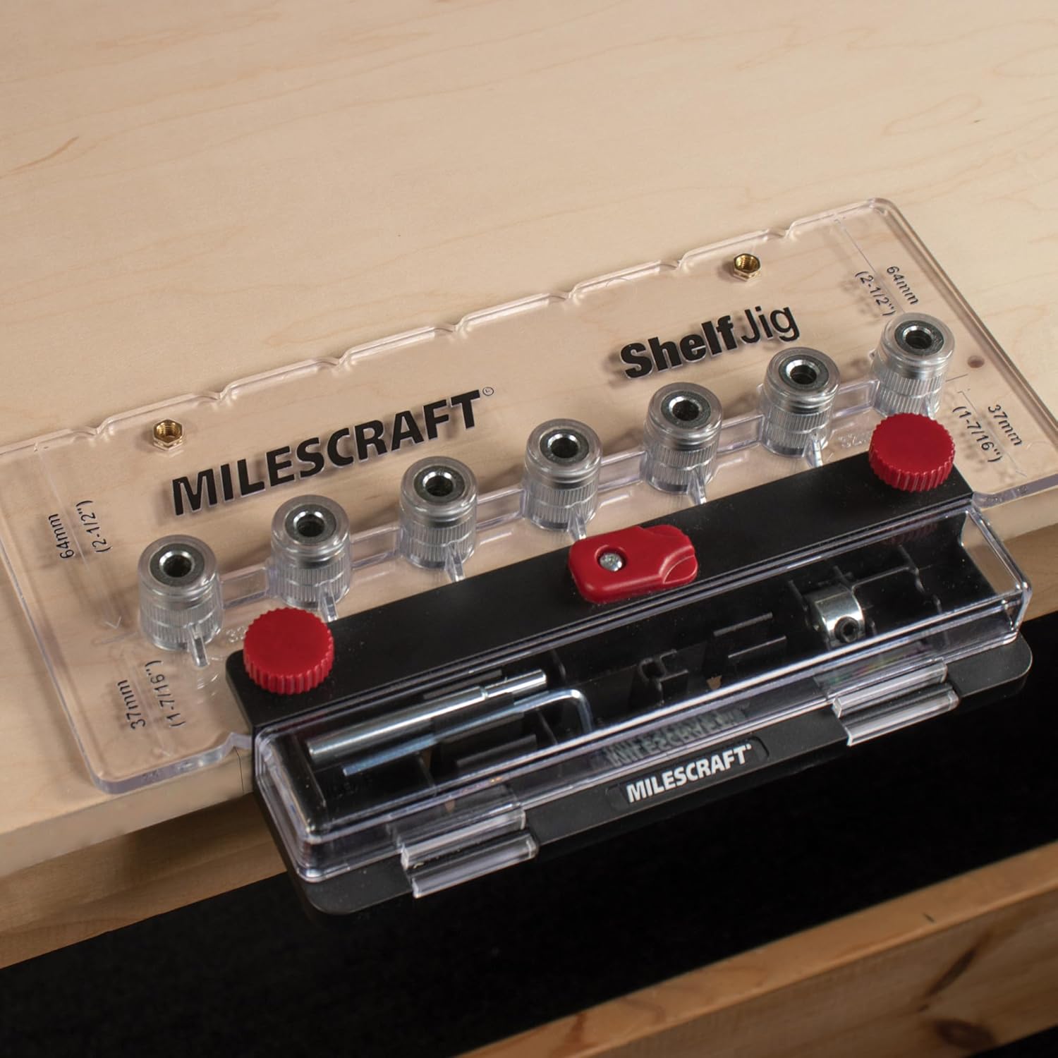 Milescraft ShelfJig™ Shelf Pin Drill Jig -Metric