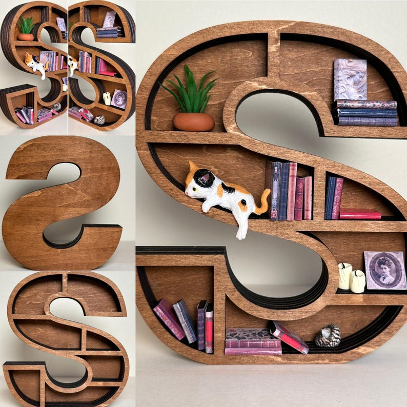 Miniature Alphabet Shelf Decor