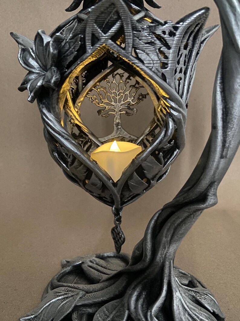 Elven LED Lantern – 3D Printed Fantasy Decor