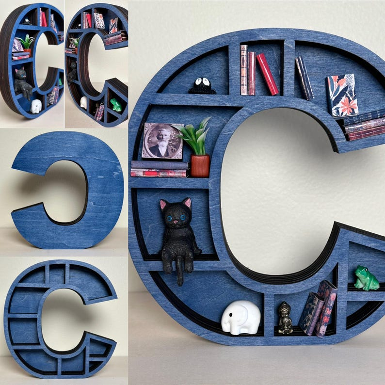 Miniature Alphabet Shelf Decor