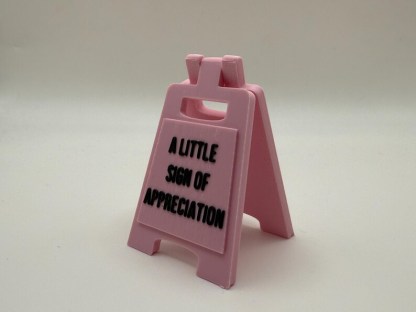 A Little Sign of Appreciation