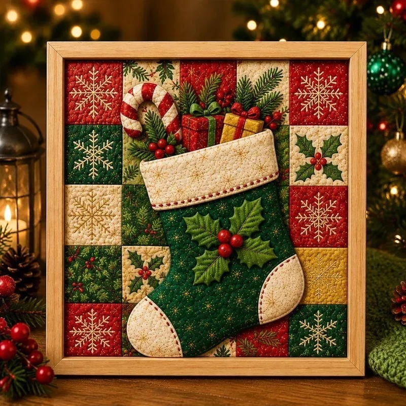 Christmas Fabric Art Painting Kit DIY-Christmas&Animal Series