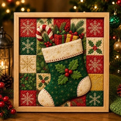 Christmas Fabric Art Painting Kit DIY-Christmas&Animal Series