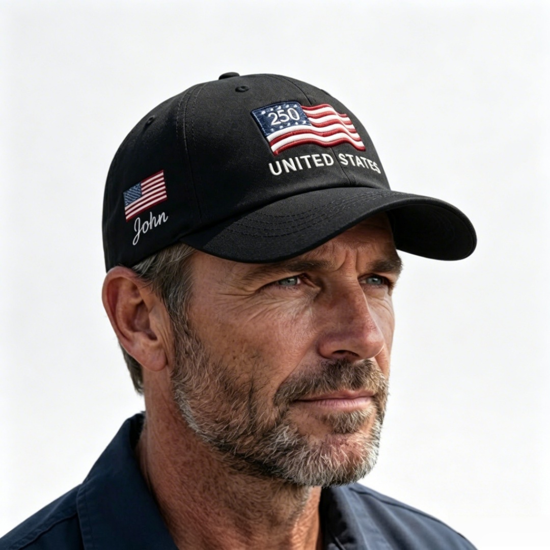 Proud to Be American-Personalized 250th Anniversary Commemorative Cap