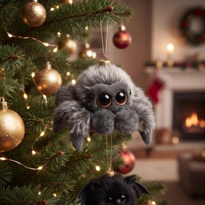Whimsical Fluffy Creature Christmas Ornaments