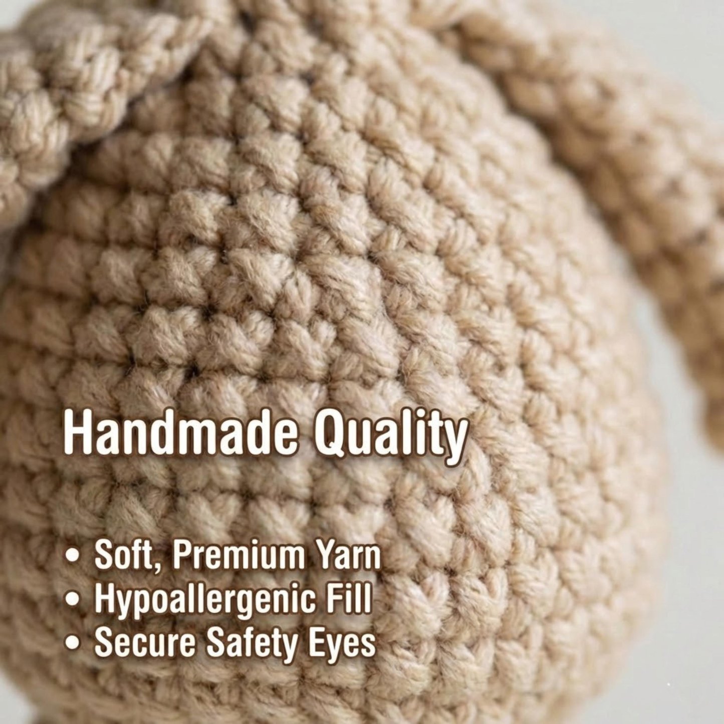 Hand-Crocheted Prehistoric Sloth Charm — A quirky, long-necked plush buddy, crafted to delight any animal lover