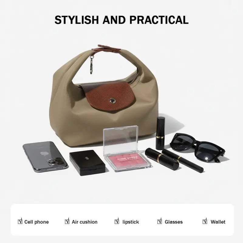 Fashion Crescent Bag Lightweight Durable Nylon Handbag with Adjustable Strap Satchel for Versatile Use in Multiple Colors Stylish Essential Companion