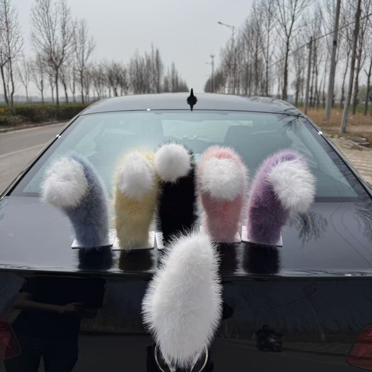 Sound-Activated Moving Tail for Electric Car, Car Ornament, Auto Modification Accessory