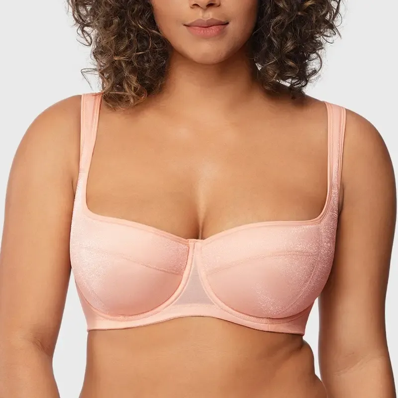 HSIA Starry Night Lightly Lined Lightly Padded Demi Plus Size Balconette Bra