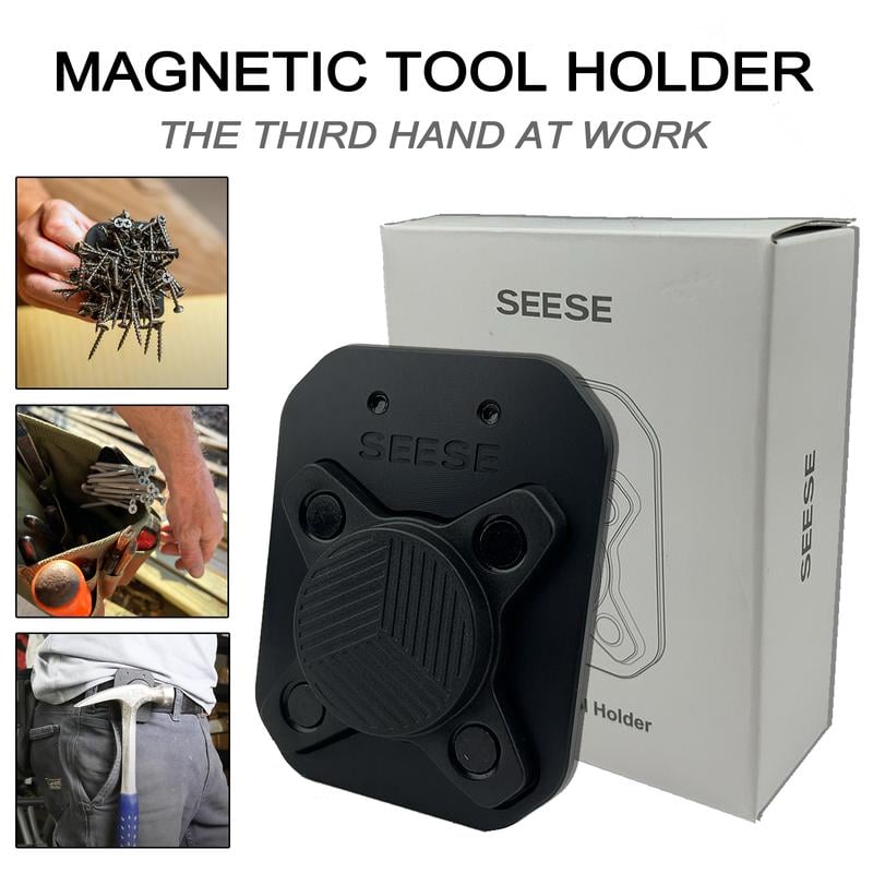 Seese Magnetic Tool Holder, Magnet Clip for Tool and Hardware Holder,