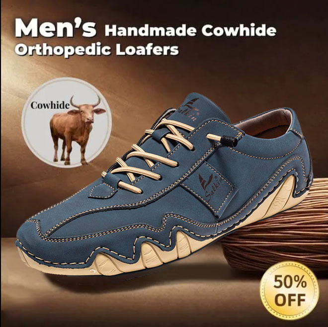 Last day 70% off 🔥⏱️Christmas sale⏱️🔥Men's genuine slip-on loafers