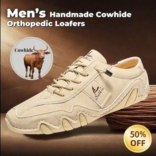 Last day 70% off 🔥⏱️Christmas sale⏱️🔥Men's genuine slip-on loafers