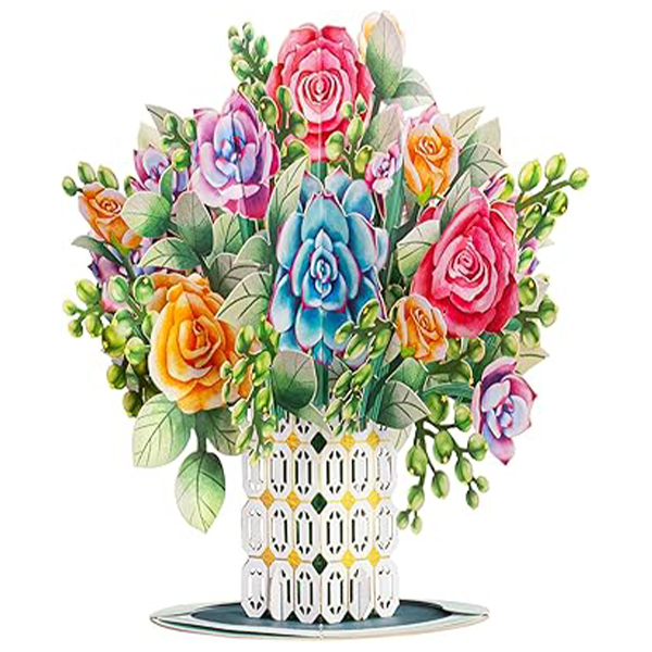 🏆35K+ SOLD! 🌼💌 Forever-Blooming 3D Flower Pop-Up Card– Personalized Love Message & Everlasting Bloom 🎁