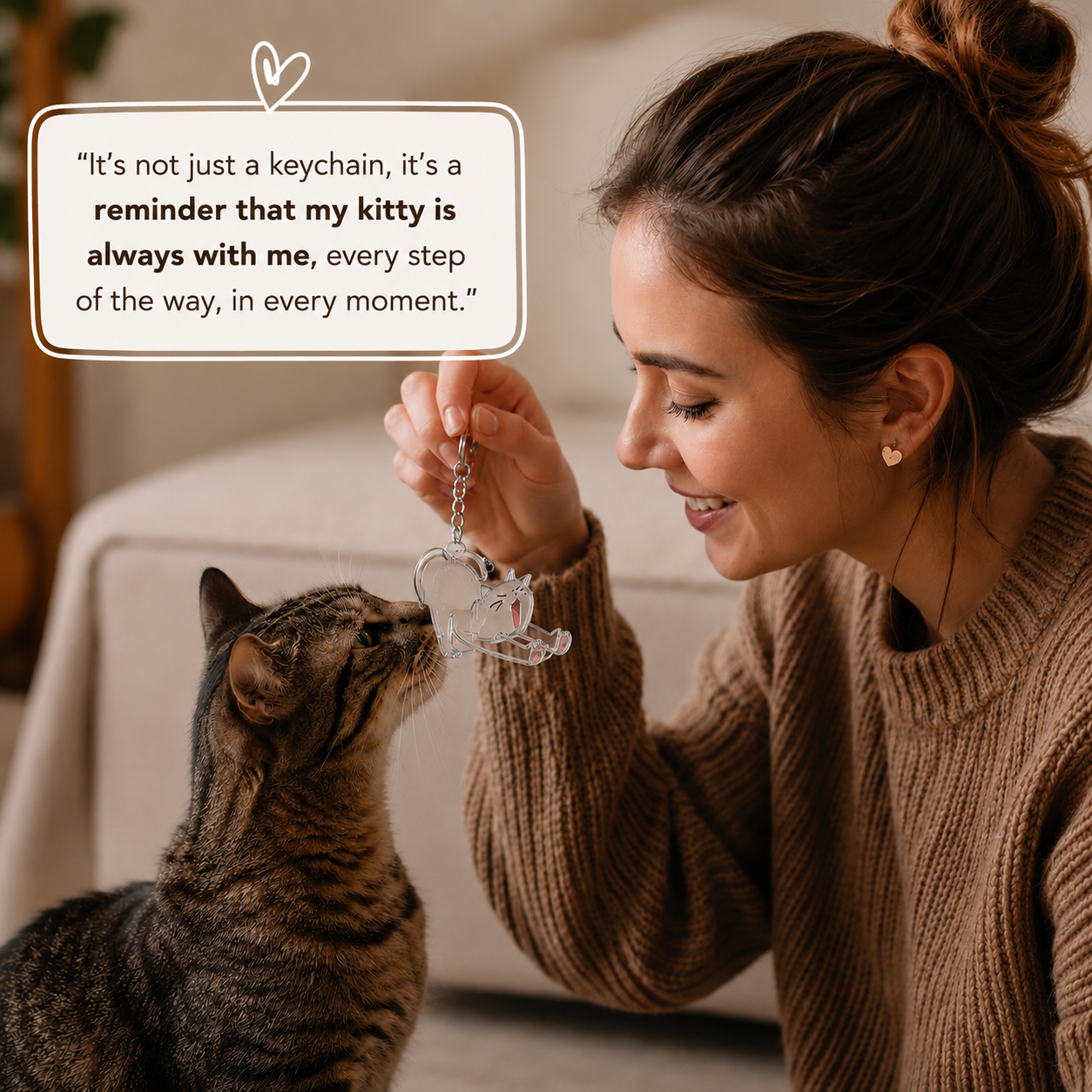 Personalized cat keepsake