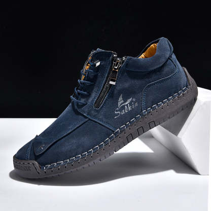 [Copy]Women's Orthopedic Casual Leather Boots - Wide Toe, Arch Support, Waterproof, Pressure Relief for Everyday & Travel