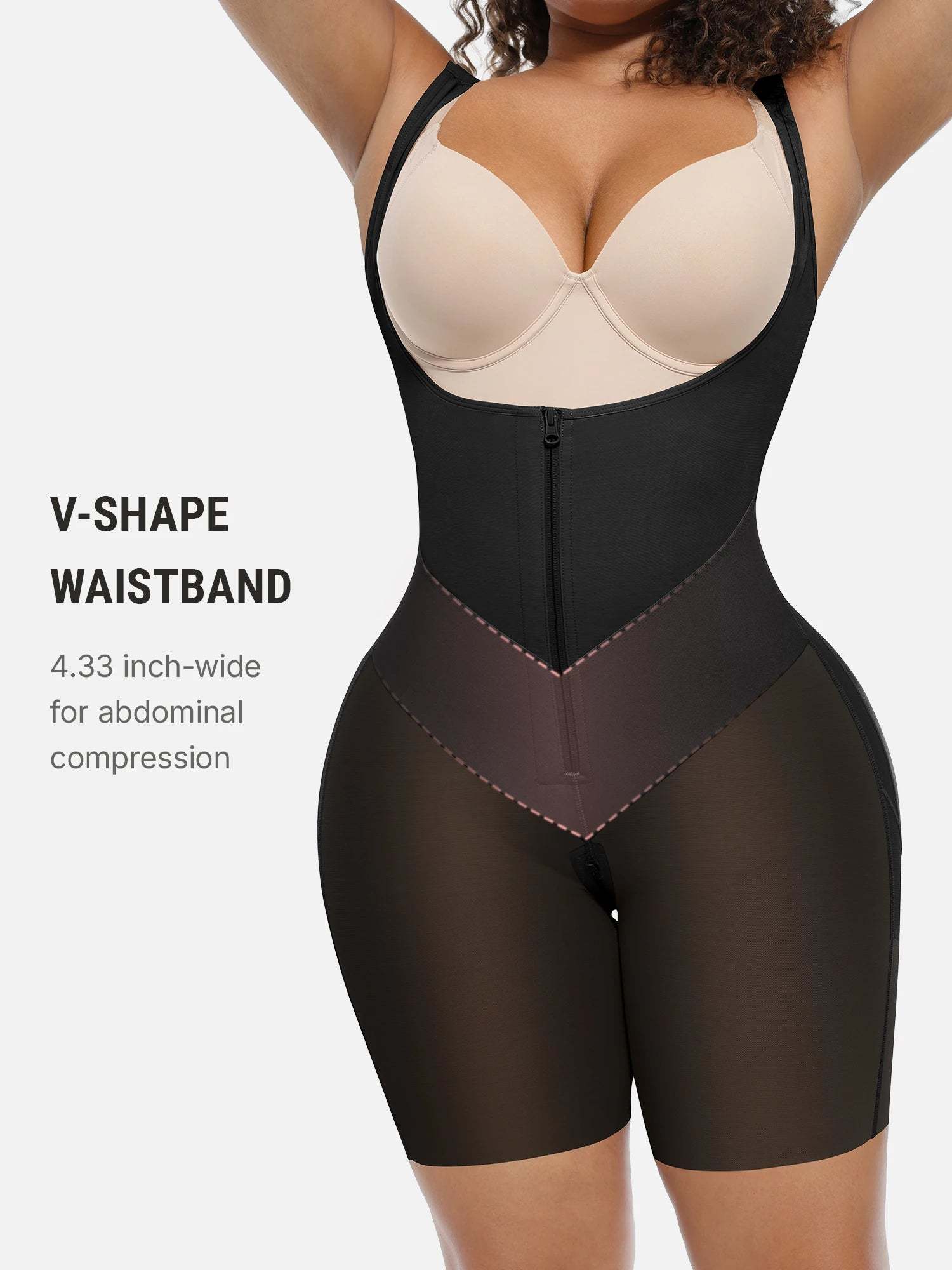 🔥Top 1🔥U-Shaped Faja Tummy Control Butt Lift Bodysuit