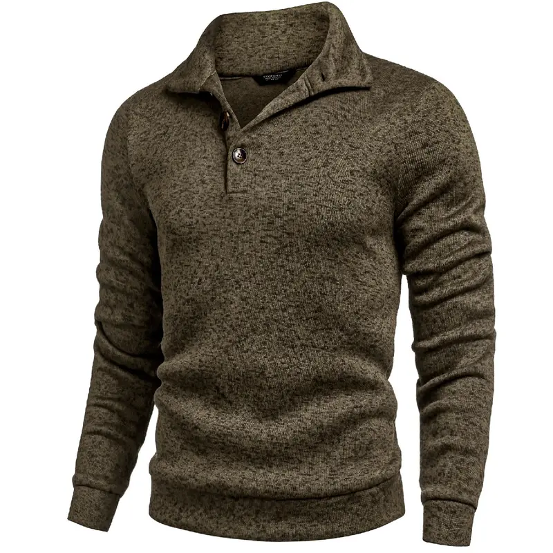 🎁🔥COOFANDY Men's Gray Slim Fit Long Sleeve Turtleneck Sweater
