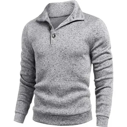 🎁🔥COOFANDY Men's Gray Slim Fit Long Sleeve Turtleneck Sweater