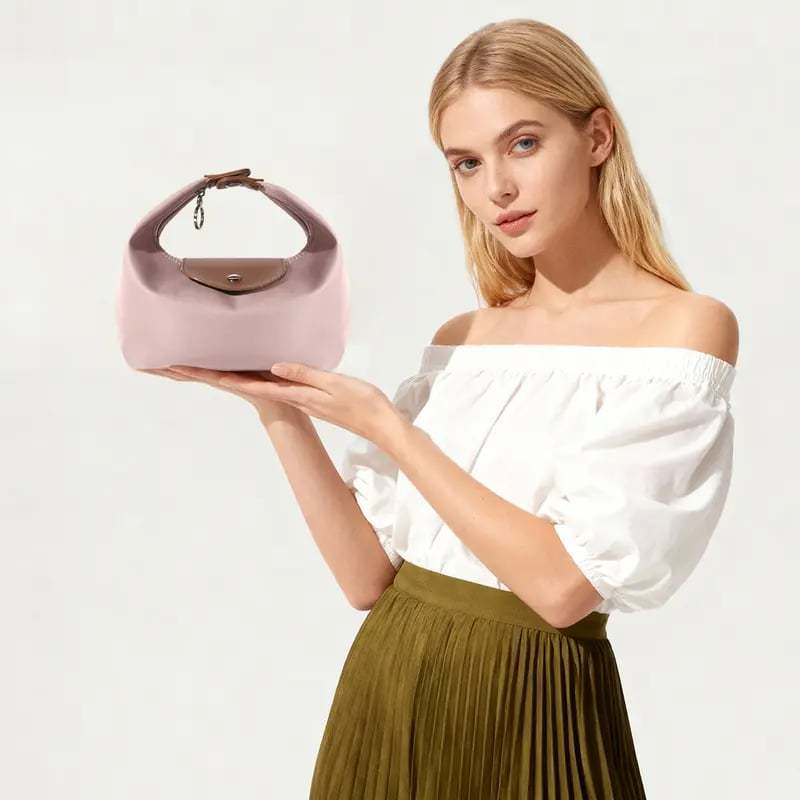 Fashion Crescent Bag Lightweight Durable Nylon Handbag with Adjustable Strap Satchel for Versatile Use in Multiple Colors Stylish Essential Companion