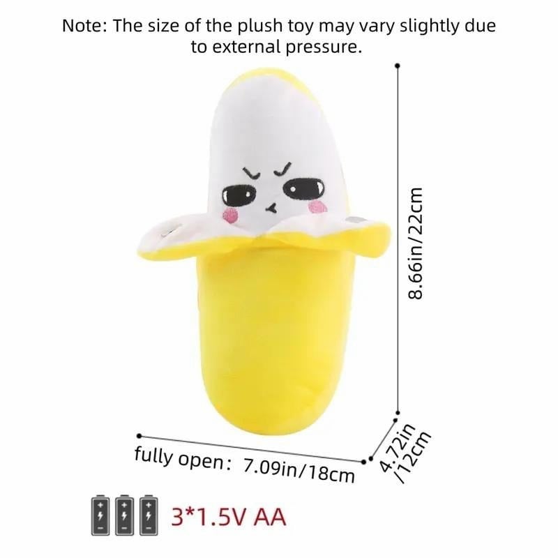 🎁Interactive Singing Plush Toy Set – Funny Talking Fruit Friends 🍌🍓🥕